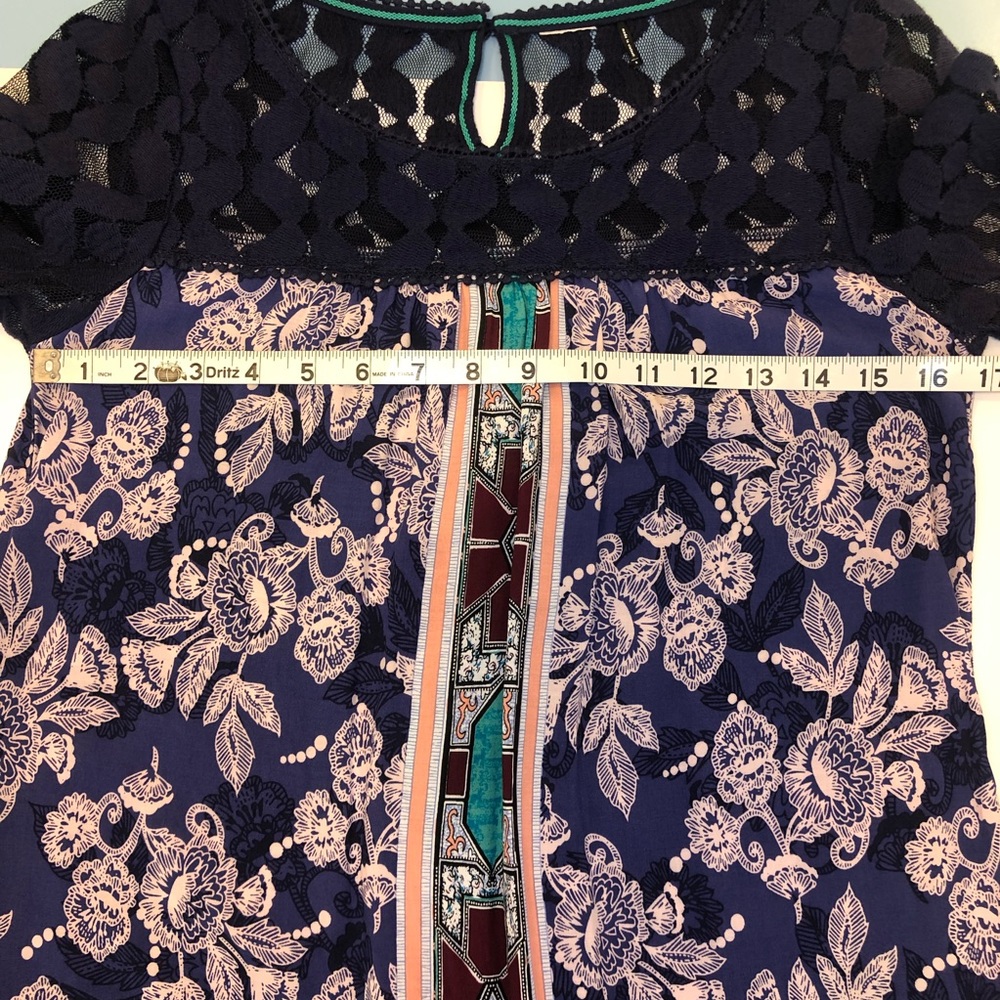 Anthropologie Lace Floral Tunic Top Dress Small - Picture 12 of 13